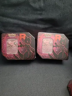 Pokemon Team Rocket TIN 4 In Total SEALED NEW 2 Mewtwo 1 Persian 1 Nidoking - Image 4