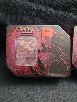 Pokemon Team Rocket TIN 4 In Total SEALED NEW 2 Mewtwo 1 Persian 1 Nidoking - Image 5