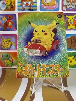Pokemon Pikachu Vintage Pocket Monsters Vending HOLO Prism Sticker 99 Nintendo - Image 1
