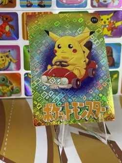 Pokemon Pikachu Vintage Pocket Monsters Vending HOLO Prism Sticker 99 Nintendo - Image 3