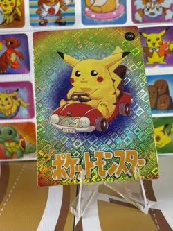 Pokemon Pikachu Vintage Pocket Monsters Vending HOLO Prism Sticker 99 Nintendo - Image 4