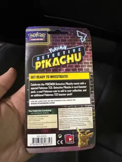 Pokemon TCG Detective Pikachu Checklane Hanging Blister Pack Sun & Moon + Coin 820650806353 - Image 4