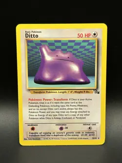 Ditto 18/62 Pokemon Fossil LP - 0104 - Image 1