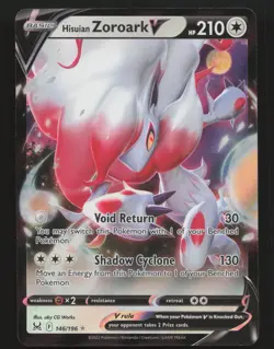 Pokemon TCG Lost Origin HISUIAN ZOROARK V 146/196 Holo Rare NM - Image 1