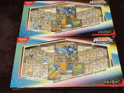 LOT OF 2 Pokemon Prismatic Lucario Ex Tyranitar Ex Premium Collection NEW SEALED - Image 1