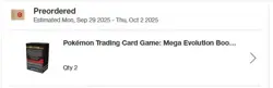 Pokemon TCG MEGA EVOLUTION Booster Bundle PREORDER ships 9/26 - Image 2