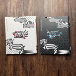 Lot Of 2 Pokemon Black Bolt & White Flare Binder * BINDERS ONLY* - Image 2