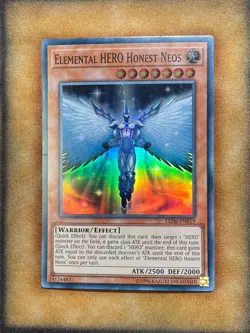 Yugioh Elemental HERO Honest Neos LED6-EN019 Super Rare NM - Image 1