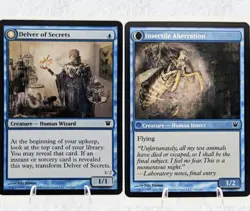 MTG Delver of Secrets\Insectile Aberration #51 Innistrad (ISD) Magic Card LP - Image 1