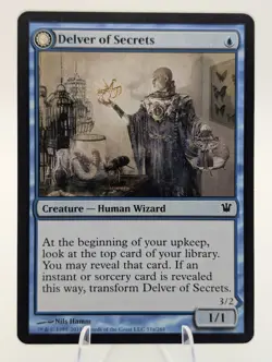 MTG Delver of Secrets\Insectile Aberration #51 Innistrad (ISD) Magic Card LP - Image 2