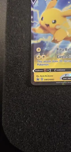 Pokemon Pikachu v TCG Sword & Shield SWSH063 Holo Promo Card NM Condition - Image 5