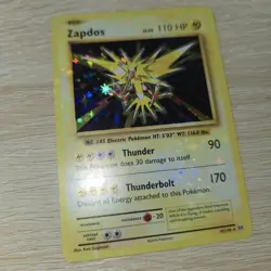 HEAVY HOLO BLEED ERROR NM Zapdos 42/108 XY Evolutions Rare 2016 Pokemon Card - Image 1