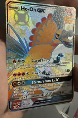 Pokemon TCG Ho-Oh GX SV50/SV94 Hidden Fates Shiny Vault Holo Card NM Condition - Image 2