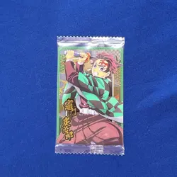 Demon Slayer Tanjiro Kamado Wafers Clear Metal Card Trading - Image 1
