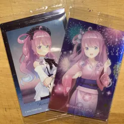 Hololive Trading Card HimeMori Luna Wafer Holo Rare Individual Card - Image 1