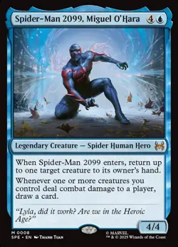 MTG Spider-Man 2099 Miguel O'Hara NM 0008 Marvel Spider-Man Mythic SPE Magic - Image 1