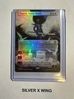 Elspeth, Storm Slayer Borderless Foil x1, MTG, Tarkir: Dragonstorm, TDM, NM - Image 1