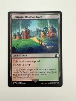 Gongaga Reactor Town MTG Magic the Gathering Card NM Near Mint FIN - Image 1