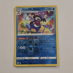 Galarian Mr Rime 36/189 Darkness Ablaze Pokemon Reverse Holo - Image 1