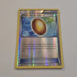Old Amber Aerodactyl 106/124 Pokemon XY Fates Collide Reverse Holo - Image 1