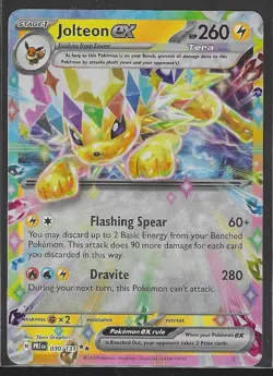 Pokemon TCG Jolteon ex 030/131 Double Rare Prismatic Evolutions Near Mint - Image 1