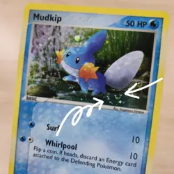 PERFECT WHOLE FART SWIRL 🌀💫 MP Mudkip 018 Star Promo Cosmos Holo Pokemon Card - Image 1