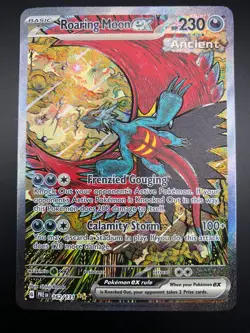 Roaring Moon ex 162/131 Sv: Pokemon Prismatic Evolutions Holo Illustration Rare - Image 1