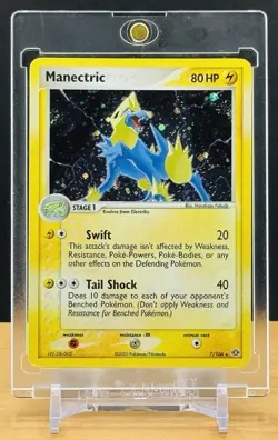 Pokemon TCG - Ex Emerald - Manectric 7/106 - Holo Rare - SWIRL - Image 1