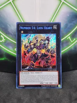 Yugioh Number 54: Lion Heart NUMH-EN026 Secret Rare 1st Edition NM - Image 1