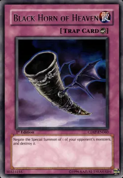 Black Horn Of Heaven - Rare 1st Edition CDIP-EN060 - MP - YuGiOh - Image 1