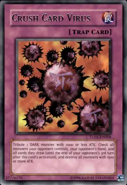 Crush Card Virus - Rare TU01-EN006 - LP - YuGiOh - Image 1