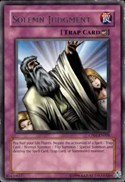 Solemn Judgment - Rare CP01-EN008 - MP - YuGiOh - Image 1