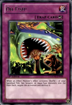 Oh F!sh! - Rare 1st Edition GENF-EN069 - NM - YuGiOh - Image 1