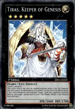 Tiras, Keeper Of Genesis - White Rare 1st Edition BP01-EN029 - MP - YuGiOh - Image 1
