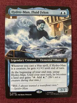 Hydro-Man, Fluid Felon #250 EXTENDED NM/M MTG Spiderman Magic Card - Image 1