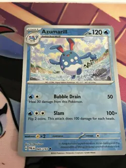 Azumarill - 045/193 - Reverse Holo - Paldea Evolved PAL - NM/M - Pokemon Card - Image 1