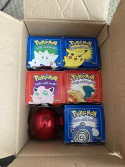 VINTAGE 1999 Burger King/Nintendo Pokemon 23K Gold Plated Trading Card Set of 6 - Image 1