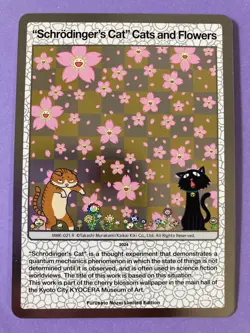 Schrodinger's Cat Cats and Flowers MMK-021 R TAKASHI MURAKAMI TRADING CARD - Image 1