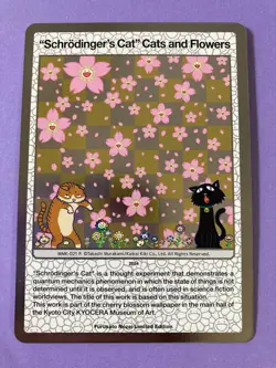 Schrodinger's Cat Cats and Flowers MMK-021 R TAKASHI MURAKAMI TRADING CARD - Image 3