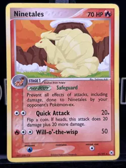 Ninetales 22/101 Rare Ex Hidden Legends Pokemon Card LP - Image 3