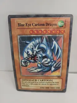 Yu-Gi-Oh! TCG Fake Card Poorly Translated Funny Holo - Blue Eyes Toon Dragon - Image 1