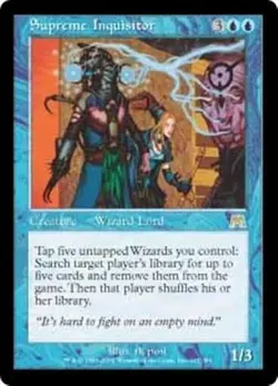 SUPREME INQUISITOR Onslaught MTG Blue Creature - Human Wizard RARE - Image 1