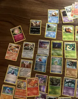 POKEMON Binder Collection Lot 225+ Cards Mixed Holos Base Trainers USED READ - Image 5