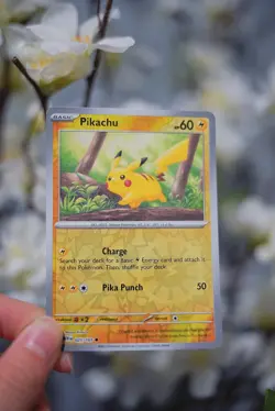 Pikachu [Reverse Holo] #25 Pokemon Scarlet & Violet 151 - Image 1