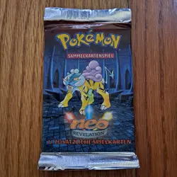 Pokemon GERMAN NEO REVELATION Booster Pack Unlimited Edition RAIKOU ART - Image 1