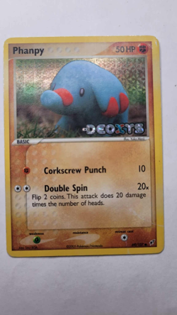 2005 Pokemon EX Deoxys Phanpy Reverse Holo #69/107 - Image 1