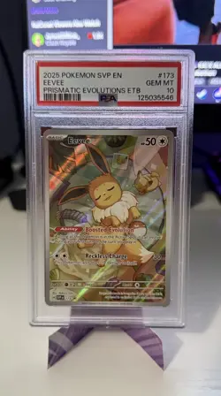 Pokemon Eevee 173 Promo PSA 10 2025 Prismatic Evolutions ETB Promo - Image 1