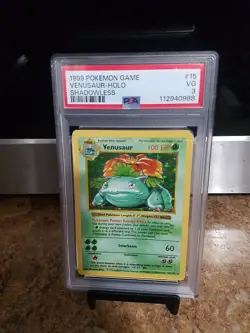 1999 Pokemon Game Venusaur Holo Shadowless Psa 3 - Image 1