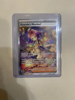 Acerola's Mischief SIR: Mega Evolutions 183/132 NEAR MINT In Hand Pokemon TCG - Image 1