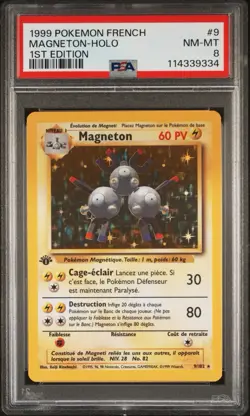 1999 Pokemon FRENCH 1st Edition Base Set 5 Holos Lot PSA 8 NM-MT - Image 5